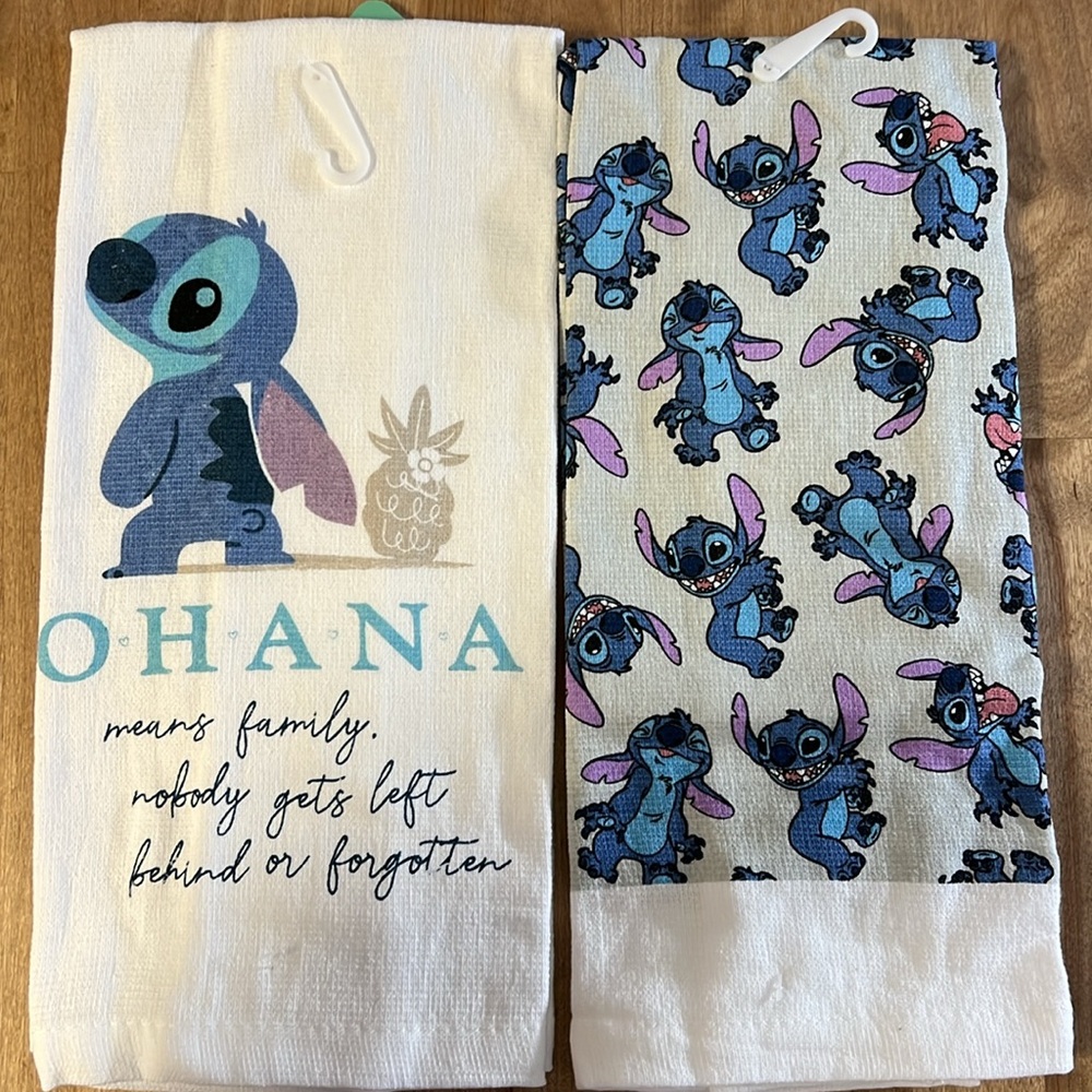 Disney Stitch 2Pc Kitchen Towel Set NWT - Picture 6 of 11